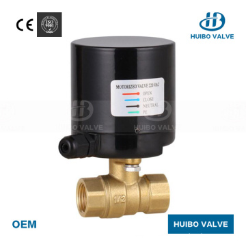 Electric Actuator  Brass Motorized Control Ball Valve     